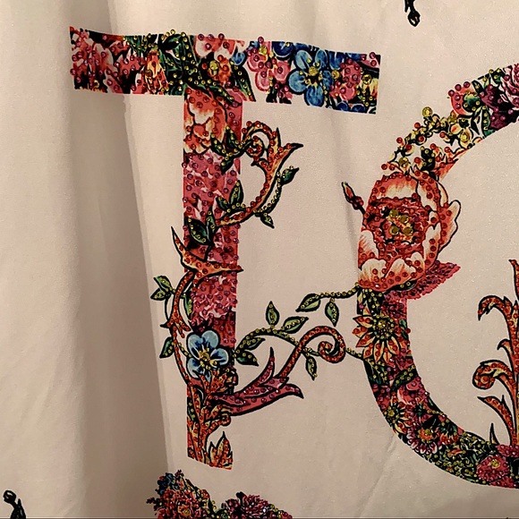 “Diamond” Blouse with black cut mesh bottom - Picture 5 of 13